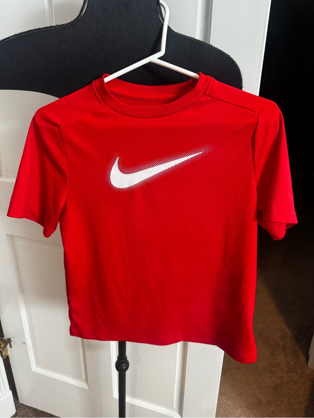 Nike Kids' Red Short-Sleeve Dri-FIT Tee